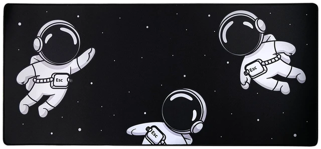 Alt view image 7 of 10 - Gravity Gaming Mouse Pad, Extra Large Desk Pad for Keyboard and Mouse, Non-Slip Mousepad Desk Mat with Foam Core, Anti-Fray Lock Stitching and Low Friction Cloth Surface (35.4 x 15.8)