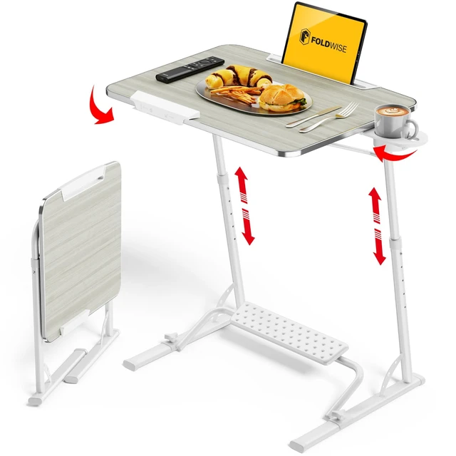 Alt view image 8 of 14 - Upgraded Folding TV Tray Table, Sturdy Couch & Dinner Laptop Table