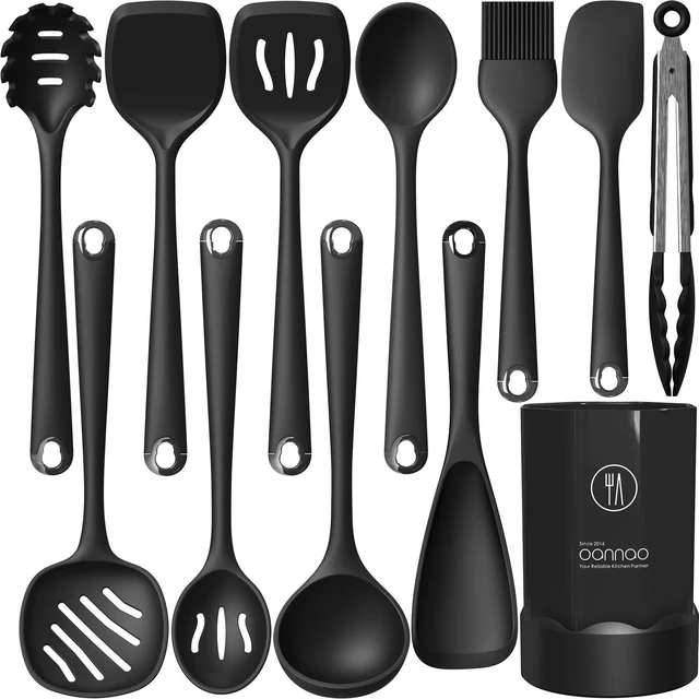 Alt view image 8 of 14 - Silicone Kitchen Utensils Set,Utensils Sets for Cooking,Dishwasher Safe