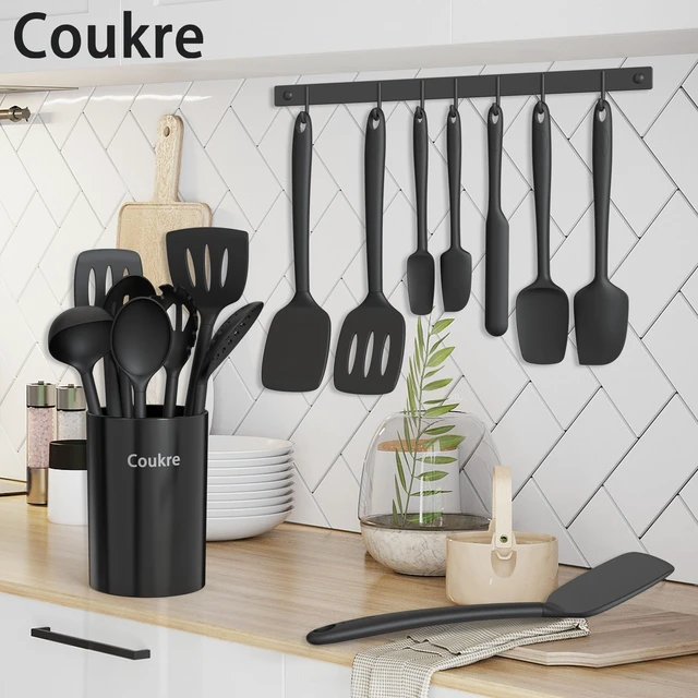 Alt view image 12 of 12 - Silicone Kitchen Cooking Utensils Set, Heat Resistant, 14-Piece