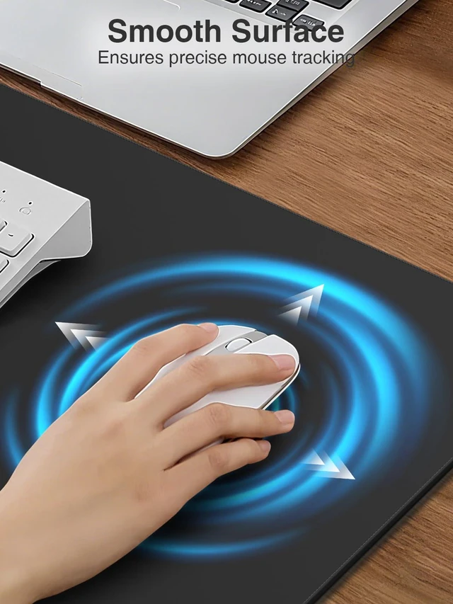 Alt view image 12 of 14 - Wireless Charging Mouse Pad, 31.5"x15.8" Large Desk Mat, Smooth Glide