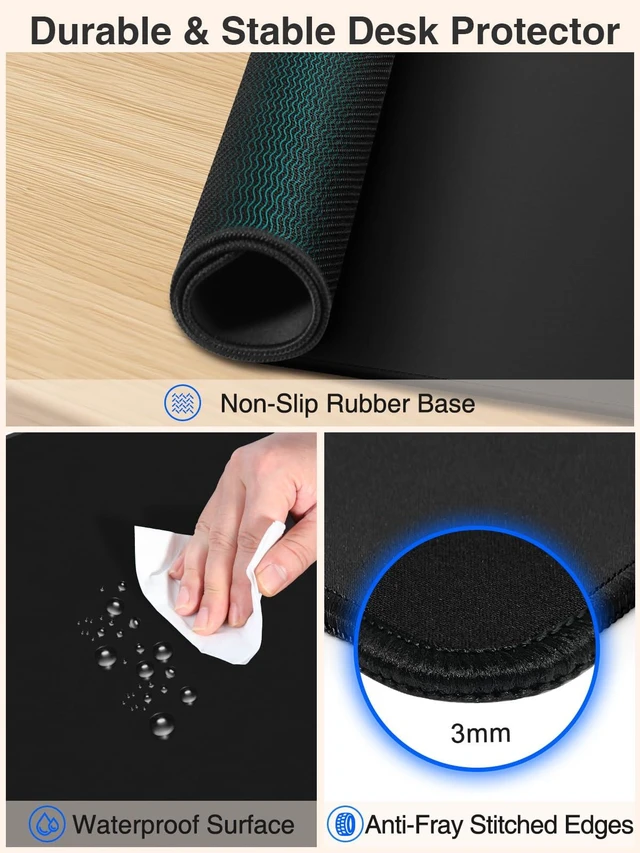 Alt view image 13 of 14 - Wireless Charging Mouse Pad, 31.5"x15.8" Large Desk Mat, Smooth Glide