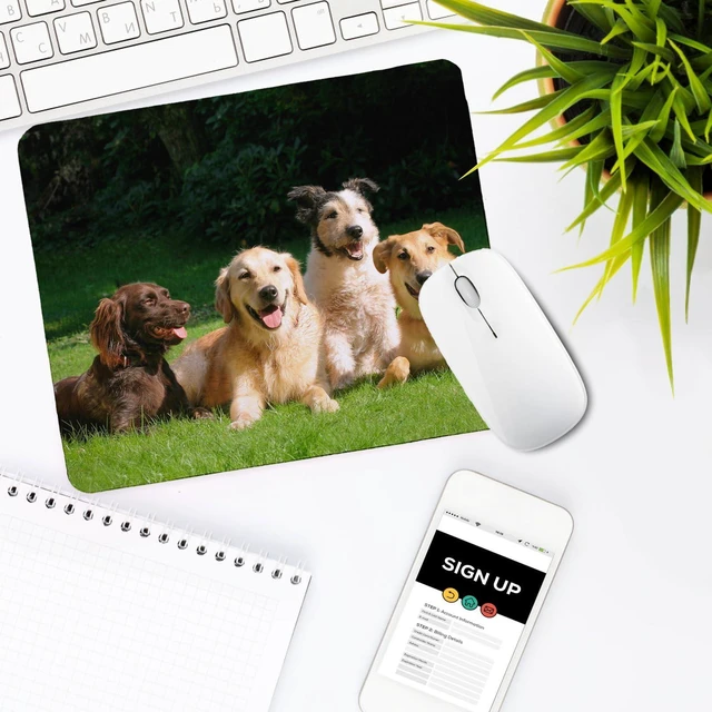 Alt view image 13 of 14 - Sublimation Mouse Pad Blanks, Heat Press Printing Crafts Mousepads 3mm Thick DIY Custom Mouse Pads Anti-Slip Rubber Mouse Mat for Office Laptop Computer Gaming