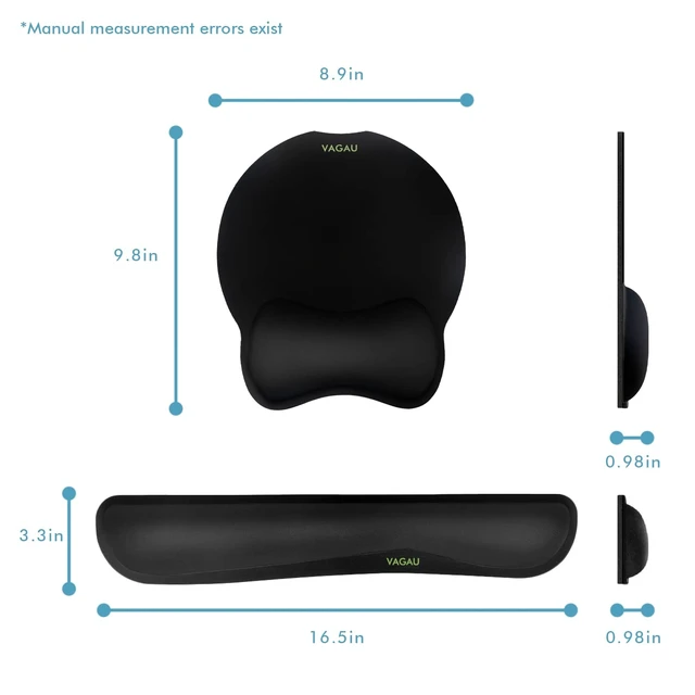 Alt view image 14 of 14 - Premium Keyboard Wrist Rest and Mouse Pad Wrist Support for 2 Pack