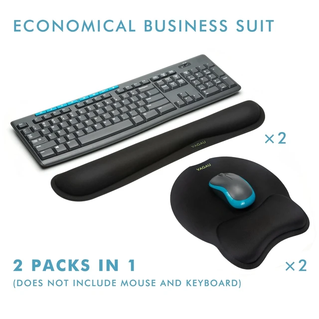 Alt view image 13 of 14 - Premium Keyboard Wrist Rest and Mouse Pad Wrist Support for 2 Pack