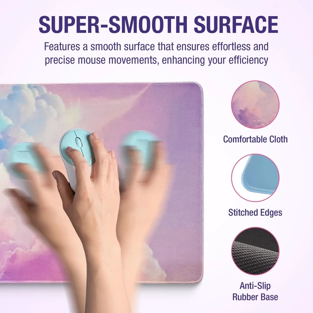 Alt view image 14 of 14 - Premium Quality Cloud Wrist Rest Keyboard, Mouse Pad, Wrist Rest Pad, Wrist Rest for Computer Keyboard, Cloud Drink Coaster and Mouse Pad