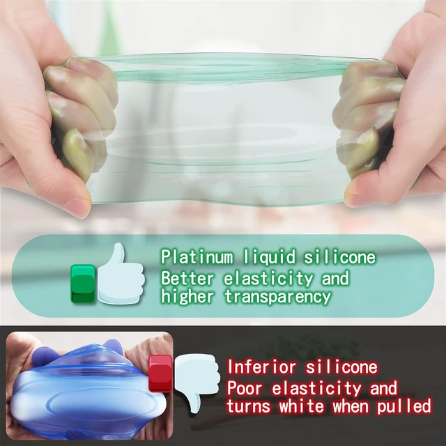 Alt view image 9 of 12 - Silicone Stretch Lids for Kitchen Food Storage Durable,Reusable + Expandable Bowl Covers for Cup or Square Containers, Freezer, Microwave,and Dishwasher Safe,Mixing Size, 6-Pack, Color