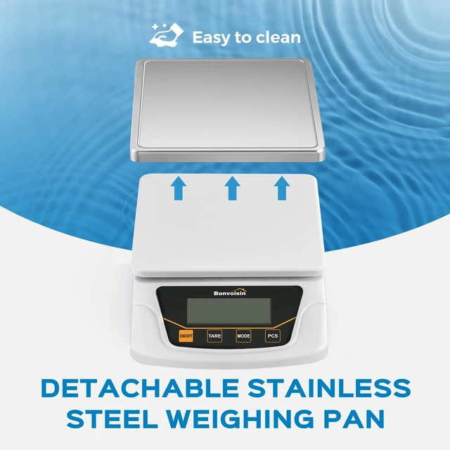 Alt view image 11 of 14 - Digital Gram Scale 6000g x 0.1g Lab Scale with 6 Units | Precision Balance with Tare, Counting, Dual Power (Adapter + AA Batteries), Adjustable Auto-Off for Lab, Jewelry, Parts