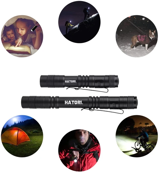 Alt view image 13 of 14 - LED Mini Flashlight, Bright Small Handheld Pocket Flashlights Tactical High Lumens Pen Light for Camping, Outdoor, Emergency, 4 Pack(3.55Inch)