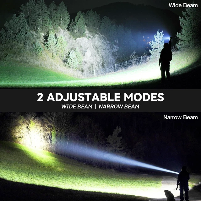 Alt view image 11 of 14 - Flashlight Rechargeable 99,000 High Lumen - 7 Modes LED Flash Light with COB, Powerful Handheld Flashlight for Home, Camping(2 Pack)