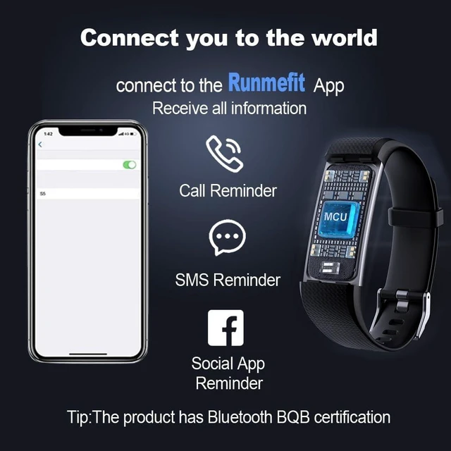 Alt view image 11 of 12 - Fitness Tracker with Heart Rate Monitor/Step Counter/Calories, Activity Tracker Smart Watch Sleep Monitor IP68 Health Tracker Pedometer for Man Women