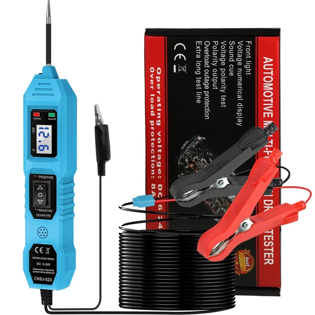 Alt view image 8 of 14 - Power Circuit Probe Tester, 6V/12V/24V DC Circuit Tester Automotive, Multifunctional Car Electric Circuit Tester Power Fuse & Voltage Tester Light, Short Circuit Breake Finder Electrical Tools, Blue
