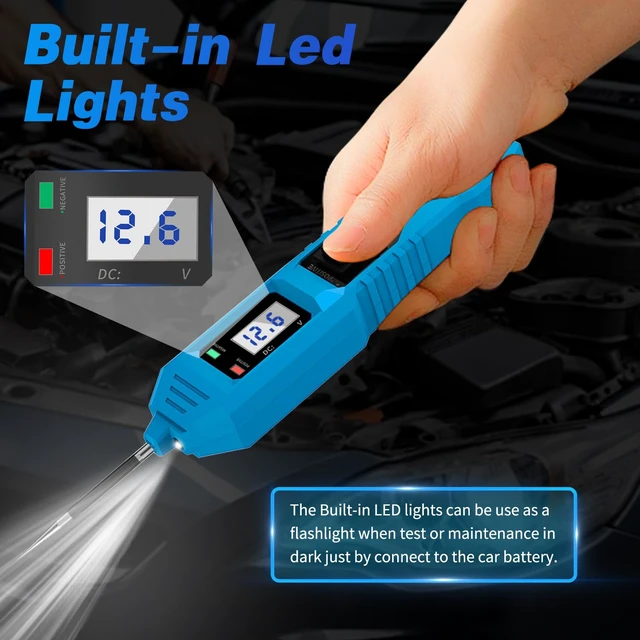 Alt view image 10 of 14 - Power Circuit Probe Tester, 6V/12V/24V DC Circuit Tester Automotive, Multifunctional Car Electric Circuit Tester Power Fuse & Voltage Tester Light, Short Circuit Breake Finder Electrical Tools, Blue