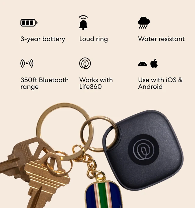 Alt view image 12 of 12 - Tile - Bluetooth Tracker, Keys Finder and Item Locator for Keys, Bags and More. Phone Finder. Both iOS and Android Compatible. 2-Pack (Black/White)