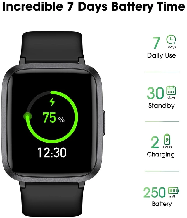 Alt view image 13 of 14 - Fitness Tracker Watch with Heart Rate, Activity Tracker, Pedometer Watch