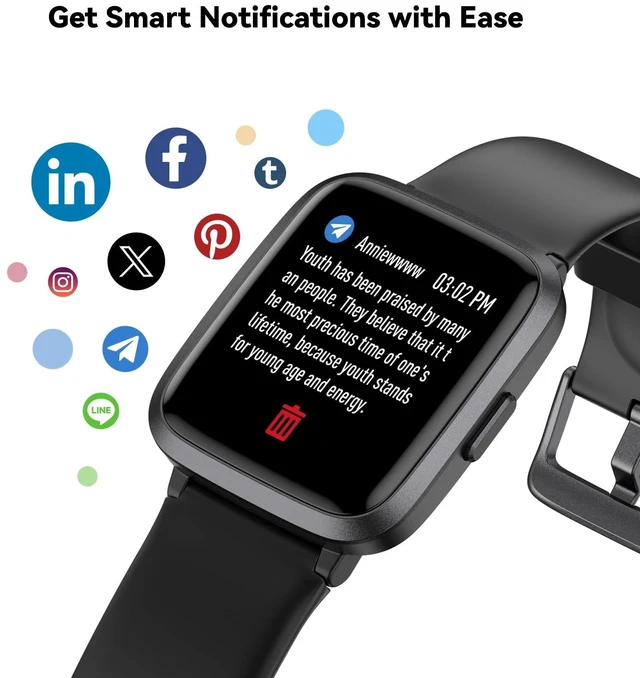 Alt view image 11 of 14 - Fitness Tracker Watch with Heart Rate, Activity Tracker, Pedometer Watch