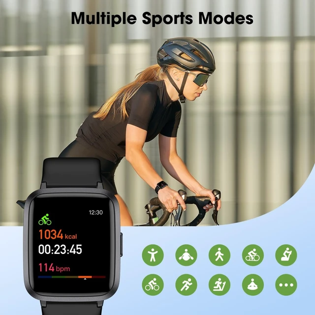 Alt view image 12 of 14 - Fitness Tracker Watch with Heart Rate, Activity Tracker, Pedometer Watch