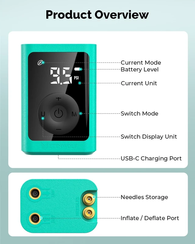 Alt view image 9 of 14 - Electric Ball Pump Inflation & Deflation with 2600mAh Battery