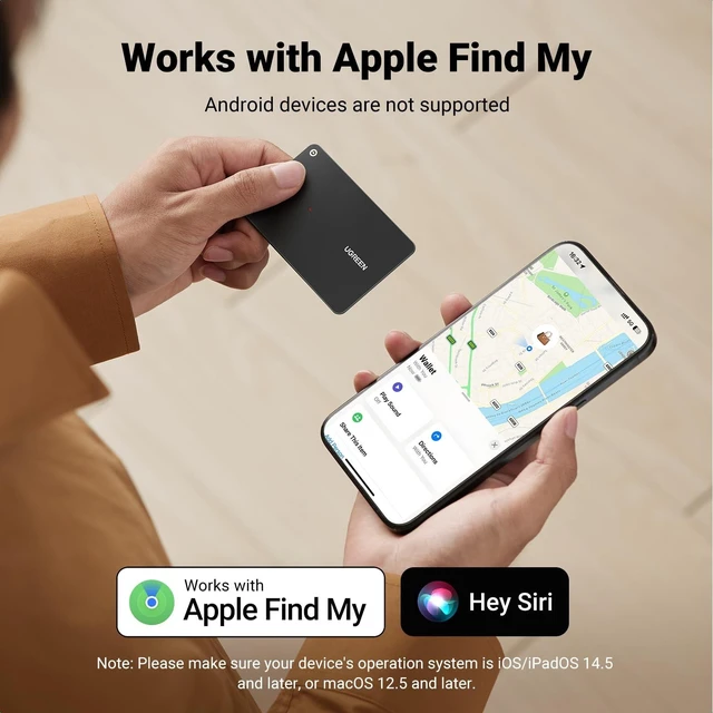 Alt view image 9 of 14 - FineTrack Slim Wallet Tracker Card (iOS Only)