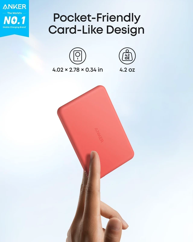Alt view image 8 of 12 - MagGo Power Bank, 5,000mAh Qi2-Certified 15W Max Portable Charger