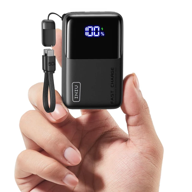 Alt view image 8 of 14 - Portable Charger, Ultra Mini 10000mAh 45W Fast Charging Power Bank