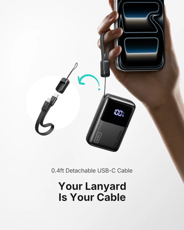 Alt view image 11 of 14 - Portable Charger, Ultra Mini 10000mAh 45W Fast Charging Power Bank