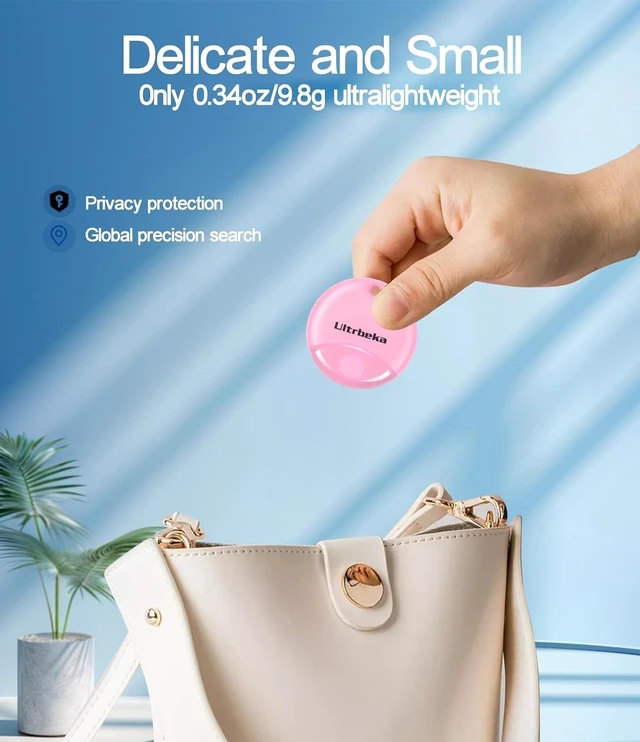 Alt view image 14 of 14 - Air Tracker Tag 4 Pack Bluetooth Item Finder for iPhone MFi Certified Smart Tracker Compatible with Apple Find My, IP67 Waterproof Key Finder for Keys, Wallet, Luggage, Bike, Backpack