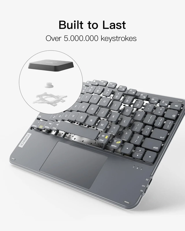 Alt view image 13 of 14 - Ultra-Slim Tablet Keyboard, Trackpad, 228g, Bluetooth 5.3