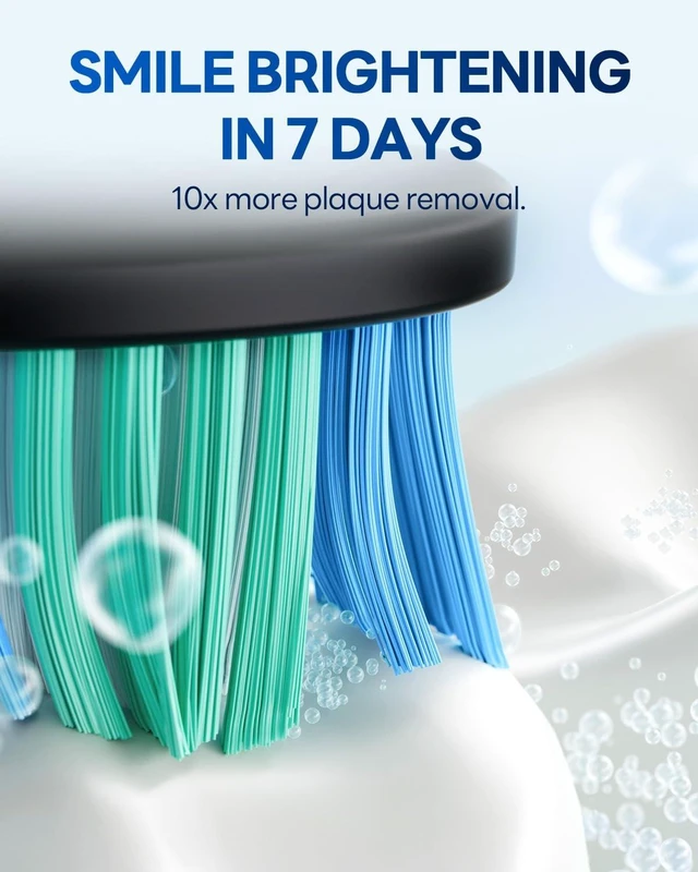 Alt view image 9 of 14 - Electric Toothbrush for Adults, Sonic Rechargeable Toothbrush with 8 Brush Heads, 70-Day Battery, 5 Cleaning Modes & 2-Min Timer, Travel-Friendly Ultra Clean Design Black