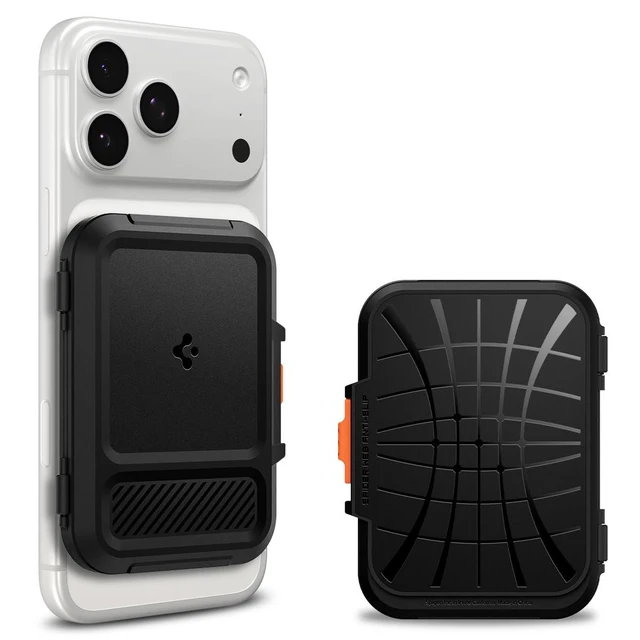 Alt view image 8 of 14 - for MagSafe Wallet, Heavy Duty Hardshell Magnetic Card Holder Compatible with iPhone 17/16/15/14/13/12 Pixel 10 Series MagSafe-Cases Pixelsnap Holds 5-6 Cards - Black (Lock Fit MagFit)