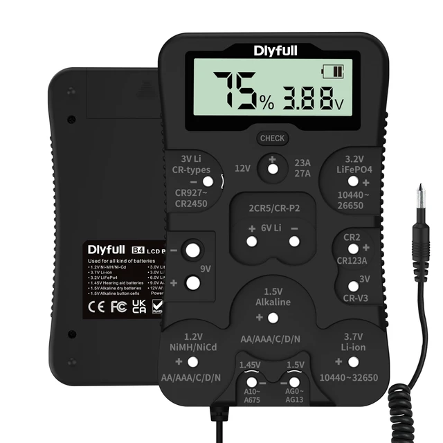 Alt view image 8 of 14 - Battery Tester for AA AAA C D 9V etc 12 Types & Household Batteries Checker