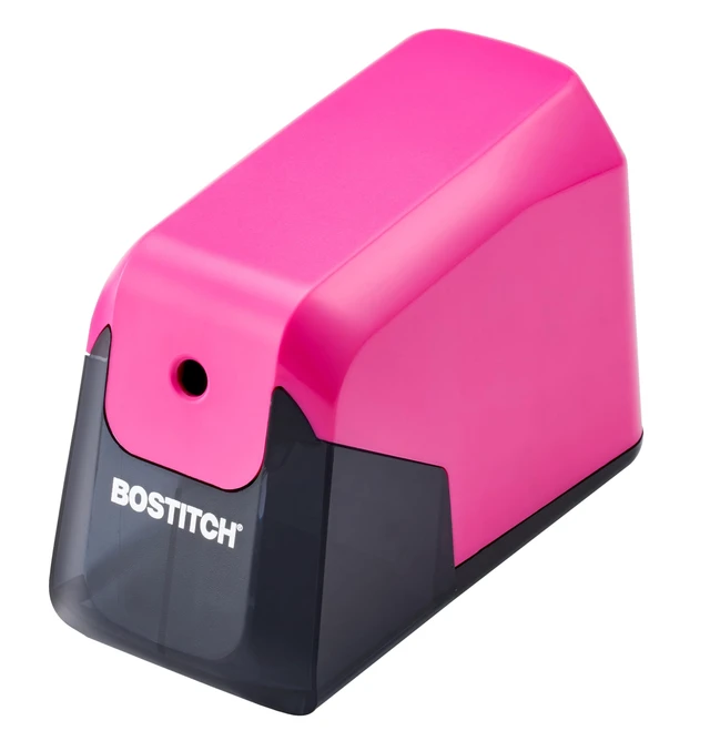 Alt view image 6 of 10 - Office Battery Pencil Sharpener, 4X Longer Cutter Life, Tip Saver Technology, Pink