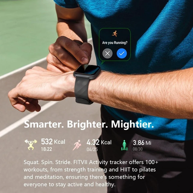 Alt view image 12 of 14 - Health & Fitness Tracker (Answer/Make Calls), Smart Watch with 24/7 Heart Rate and Blood Pressure, Sleep Tracking, Blood Oxygen Monitor, 120+ Sport Modes Activity Tracker for Women Men