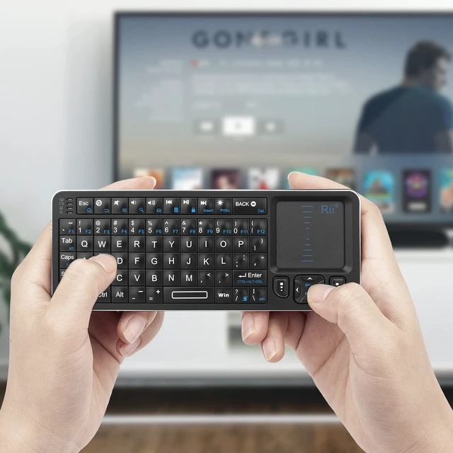 Alt view image 13 of 14 - K06 Mini Bluetooth Keyboard,Backlit 2.4GHz Wireless Keyboard with IR Learning, Portable with Touchpad,Compatible with Fire Stick/VR Glasses/HTPC/IPTV (2.4G and Bluetooth)