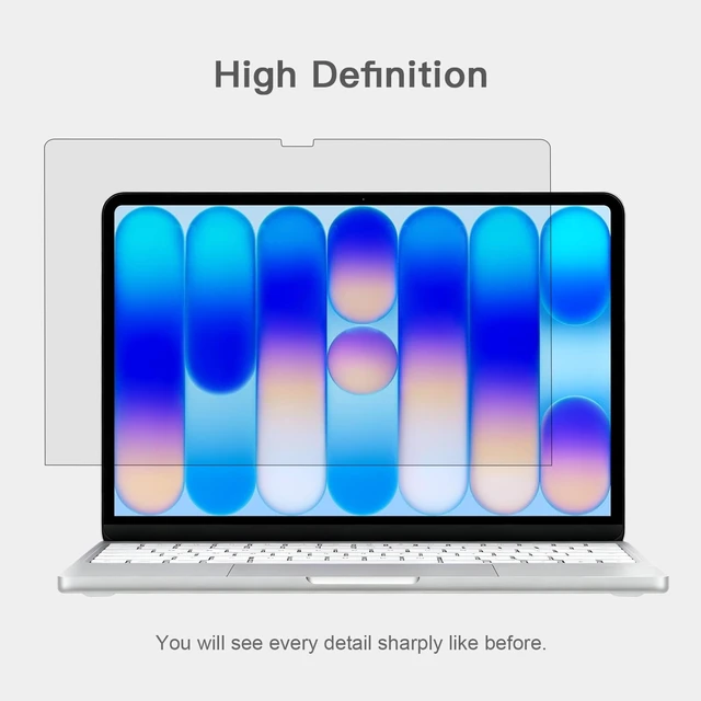 Alt view image 11 of 14 - Privacy Screen for 2026 MacBook Neo 13-Inch A18 Pro, Anti Glare Film Blue Light Filter, Reduce Eye Strain Laptop Privacy Screen Shield and Protector for Mac Neo