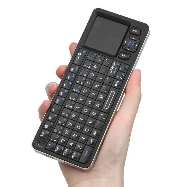 Alt view image 9 of 14 - K06 Mini Bluetooth Keyboard,Backlit 2.4GHz Wireless Keyboard with IR Learning, Portable with Touchpad,Compatible with Fire Stick/VR Glasses/HTPC/IPTV (2.4G and Bluetooth)