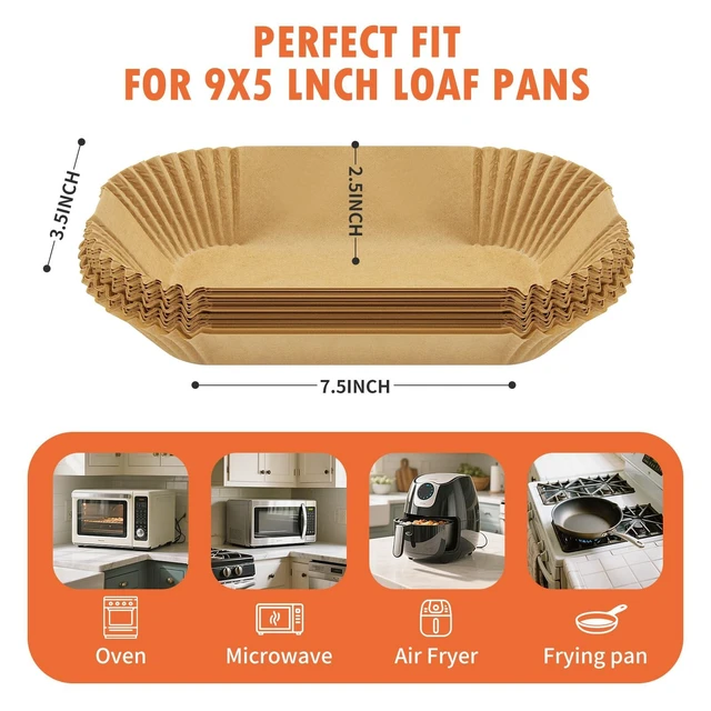 Alt view image 9 of 12 - Loaf Pan Liners,320pcs Bread Pan Liners for Baking 9x5inch,Loaf Pans Parchment Liners,Non-Stick Disposable Parchment Paper for Loaf Pans