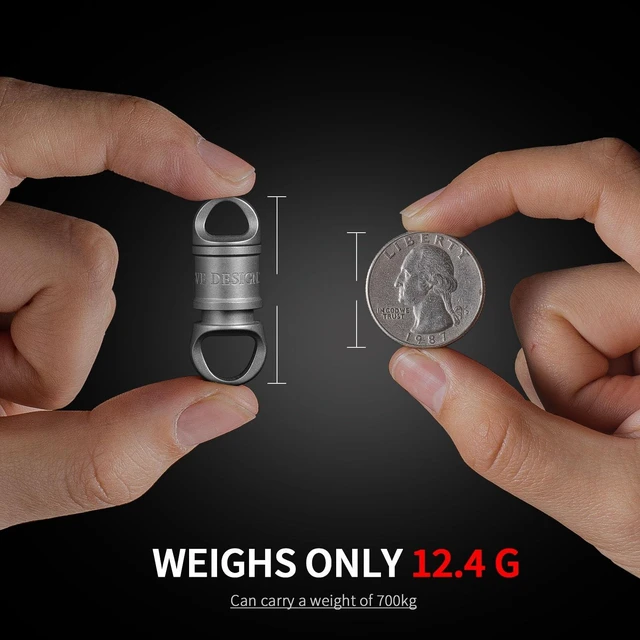 Alt view image 14 of 14 - Titanium Quick Release Detachable Keychain with Titanium Key Ring | Rustproof, Heavy Duty, 360° Swivel, Three-bead Anti-drop Lock, for Car Home Keys Valet Use