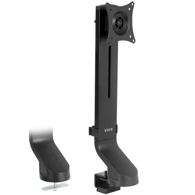 Alt view image 8 of 14 - Adjustable Single Monitor Mount for Sit-Stand Workstation, Desk Converter, Monitor Arm Fits 1 Screen up to 32 inches, STAND-V001U