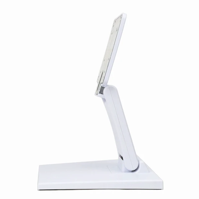 Alt view image 13 of 14 - Single Adjustable LCD Monitor Stand Mount Folding VESA Monitor Desk Stand with VESA Hole 75x75mm 100x100mm (White)
