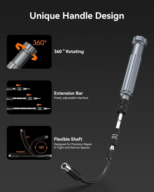 Alt view image 9 of 14 - Precision Screwdriver Set, 150 in 1 Magnetic Screwdriver Set with mini built-in box, Repair Tool Kit for Computer, Laptop, iPhone, Macbook, PC, PS5, Xbox Controller, RC, Jewelers, Glasses
