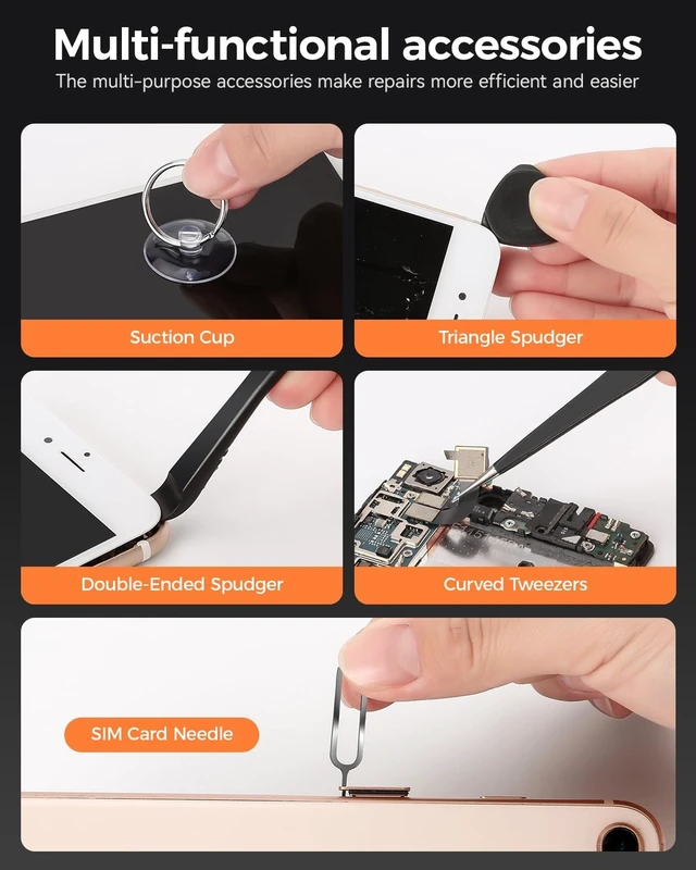 Alt view image 13 of 14 - Precision Screwdriver Set, 150 in 1 Magnetic Screwdriver Set with mini built-in box, Repair Tool Kit for Computer, Laptop, iPhone, Macbook, PC, PS5, Xbox Controller, RC, Jewelers, Glasses