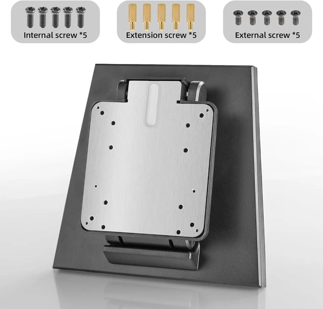 Alt view image 12 of 12 - Adjustable Foldable Single Monitor Mount, Low Profile VESA Monitor Desk Mount 75x75mm & 100x100mm, Fits 10-27 Inch LCD Touch Screens