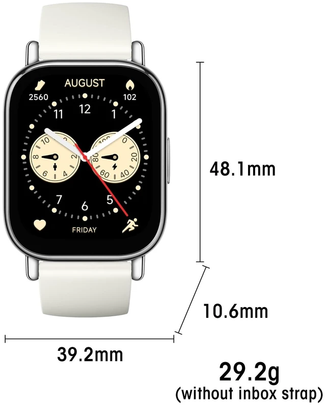 Alt view image 9 of 14 - 5 Lite Smart Watch, Step Counter Watch for Women Men with 2" LCD Large Display, 140 Sports Modes, 5ATM Waterproof (Lite-Light Gold)