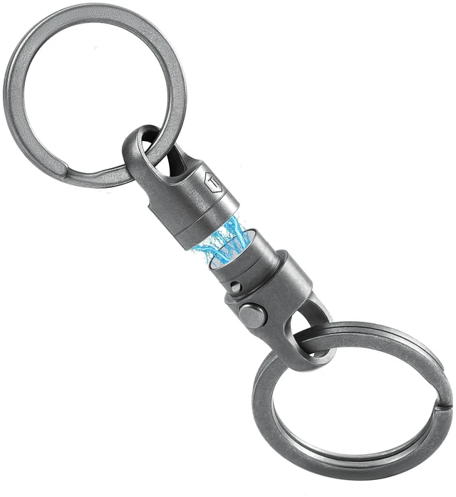 Alt view image 8 of 14 - KA62 Titanium Magnetic Quick Release Keychain | One-Hand Detachable Connector for Car Keys, House Keys, USB Drives and EDC