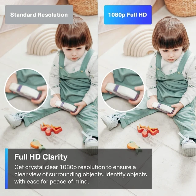 Alt view image 11 of 14 - 1080p Pan/Tilt Security Camera for Baby Monitor, Pet Camera, C200 | Motion Detection, 2-Way Audio, Night Vision, Cloud & SD Card Storage, Works with Alexa & Google Home