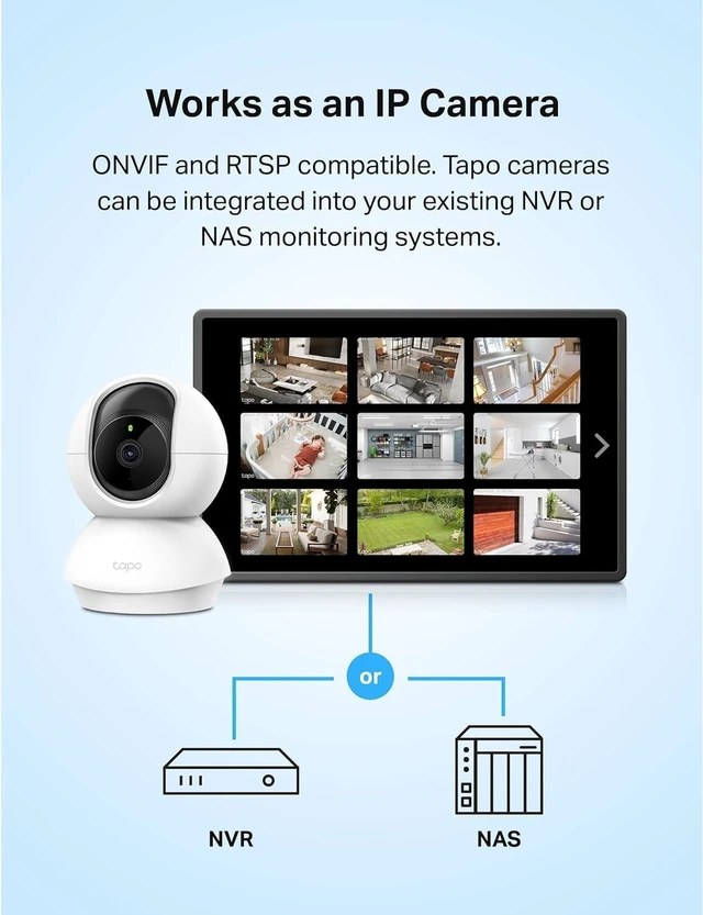 Alt view image 14 of 14 - 1080p Pan/Tilt Security Camera for Baby Monitor, Pet Camera, C200 | Motion Detection, 2-Way Audio, Night Vision, Cloud & SD Card Storage, Works with Alexa & Google Home