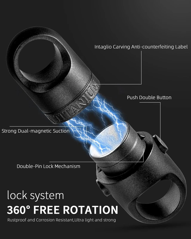 Alt view image 10 of 12 - Quick Release Keychain, Strong Magnetic Key Chain for Home Car Keys | Unbreakable Dual-Lock, Key Ring Free, One-Hand Use, 360° Swivel
