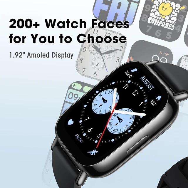 Alt view image 11 of 14 - 5 Lite Smart Watch, Step Counter Watch for Women Men with 1.96" LCD Large Display, 140 Sports Modes, 5ATM Waterproof (Lite-Black)