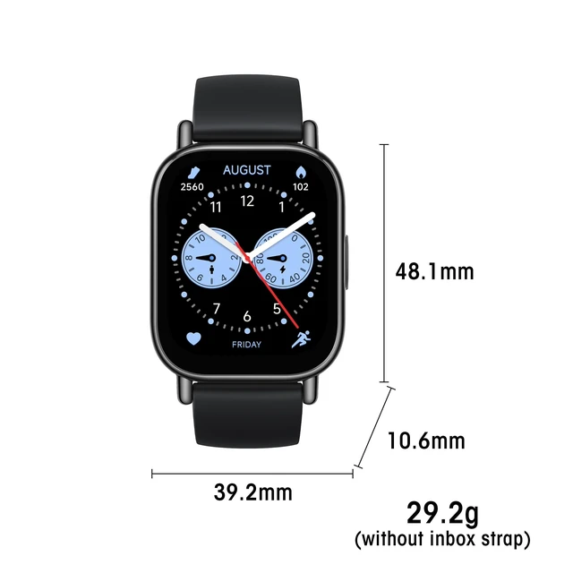 Alt view image 9 of 14 - 5 Lite Smart Watch, Step Counter Watch for Women Men with 1.96" LCD Large Display, 140 Sports Modes, 5ATM Waterproof (Lite-Black)